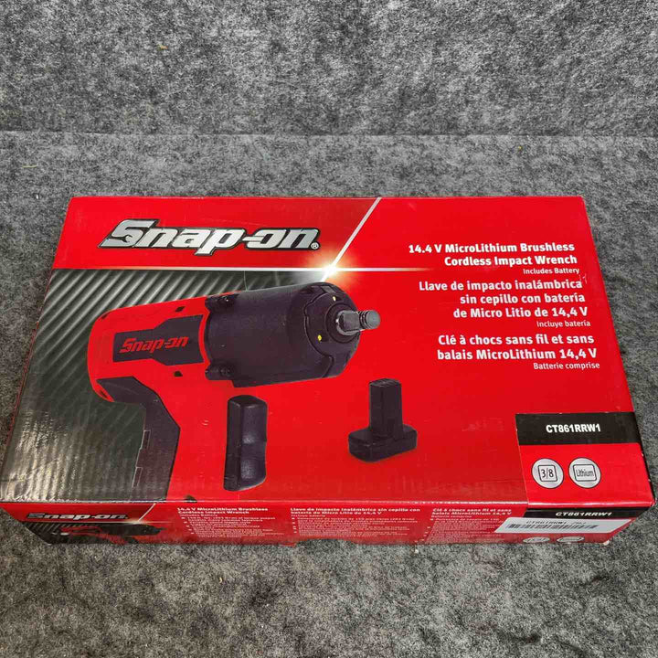 Snap-on/スナップオン 3/8sq 充電式インパクトレンチ CT861RRW1 本体＋バッテリー1個 レッド【桶川店】
