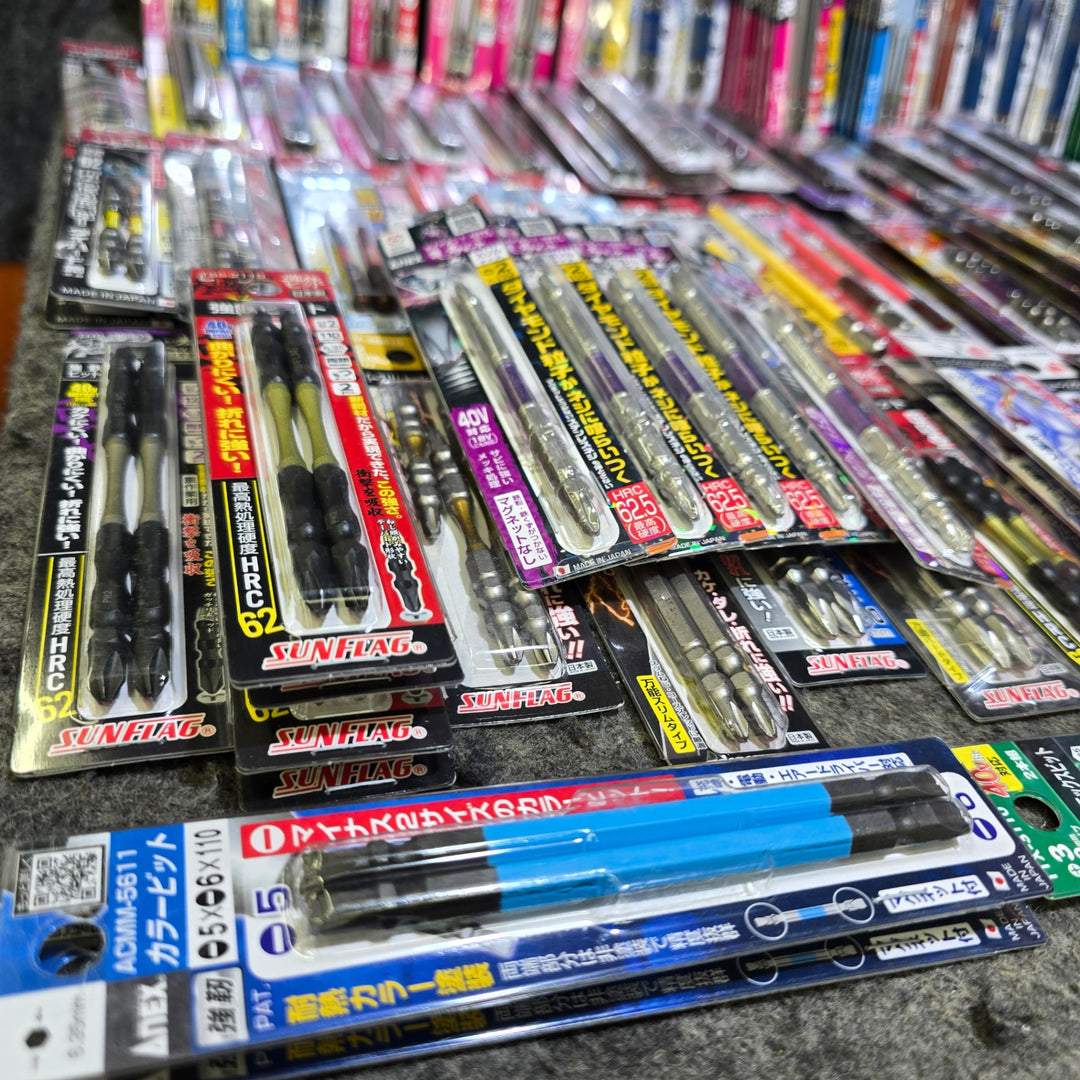 【まとめ売り！未使用品】インパクト用 ビット 約190パック Anex VESSEL SUNFLAG メーカー・サイズ混合 ダイヤモンドビット混在【桶川店】