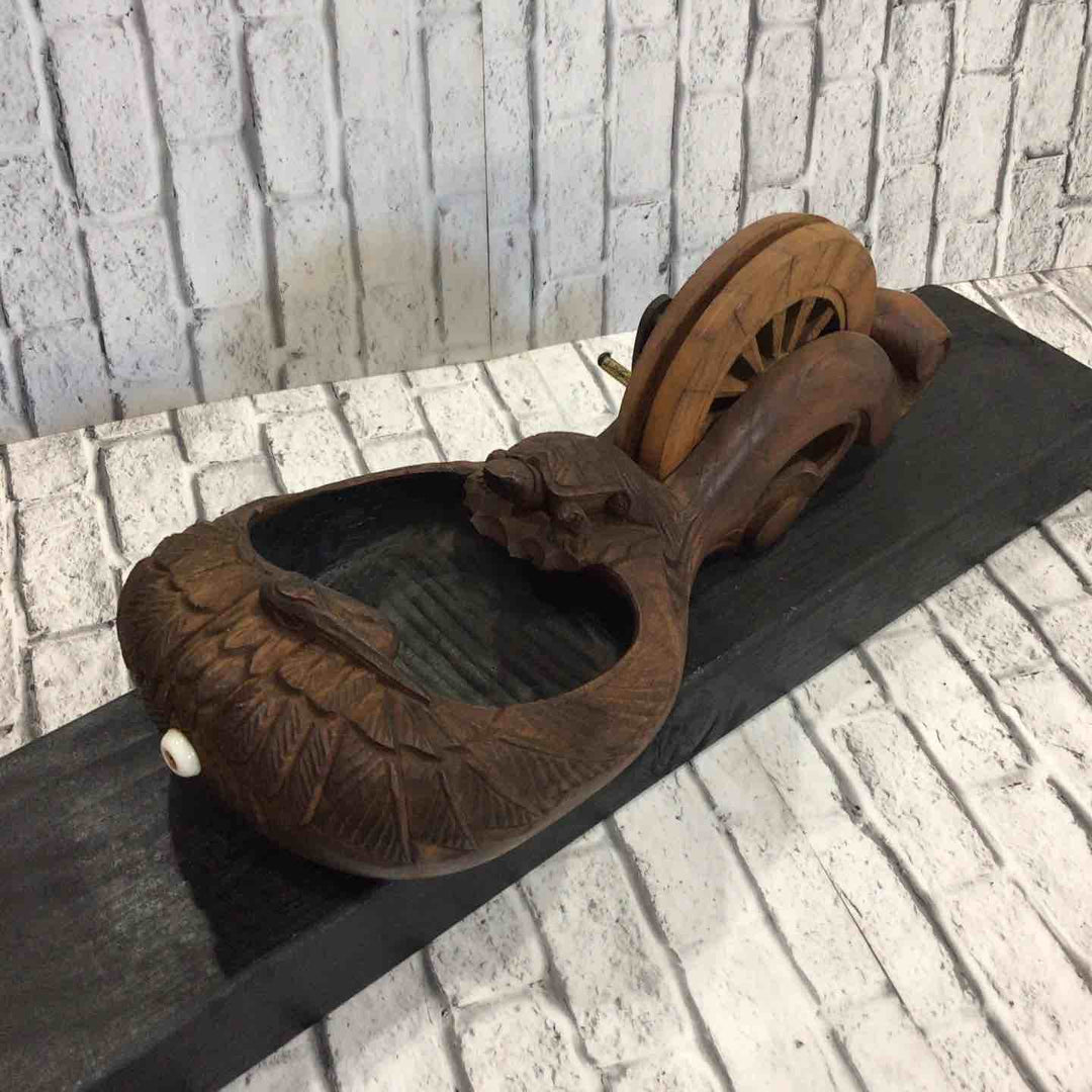 墨つぼ 墨壷 忠芳 鶴亀彫刻 【川口店】