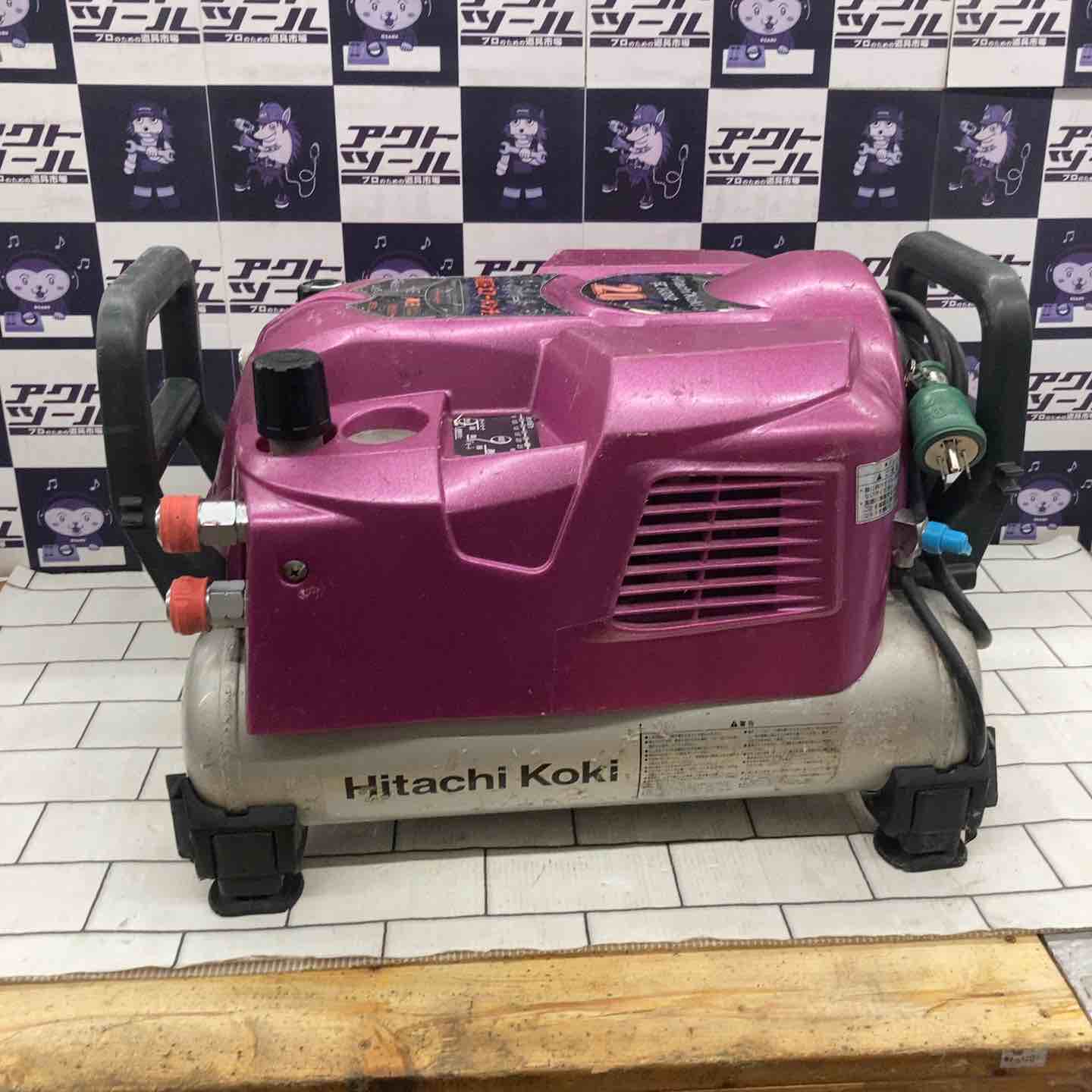 Hitachi 日立 EC1430H2 エアーコンプレッサー【野田愛宕店】【店頭取引限定】【中古】管理番号：ITW2HANYG65U ☆ハイコーキ(HIKOKI ※旧:日立工機) 常圧/高圧エアコンプレッサー