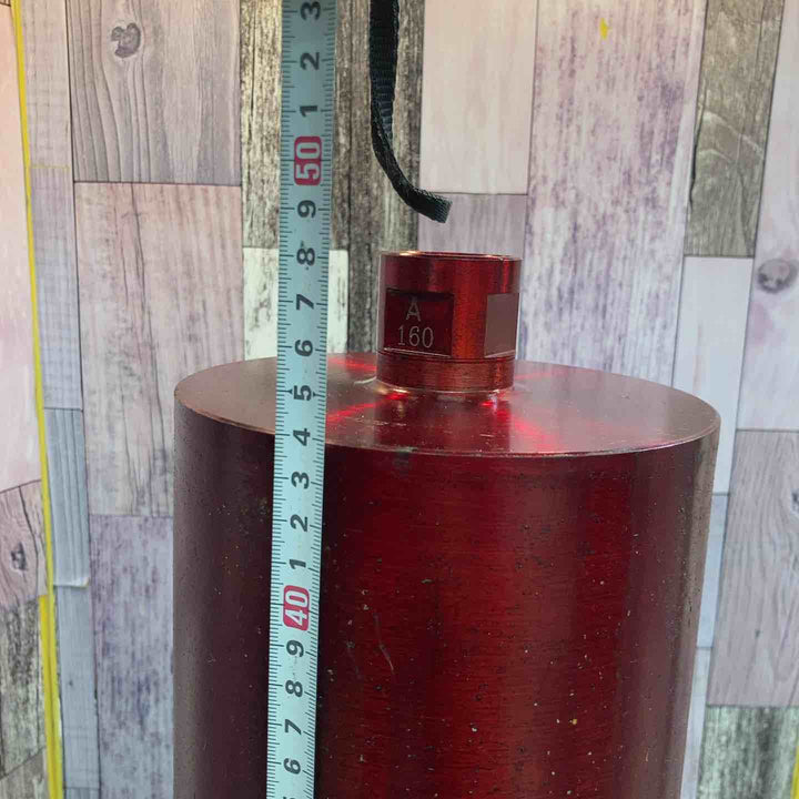 【未使用品】◇メーカー不明 ダイヤモンドコアビット Aロッド軸 160ｍｍ 全長約480ｍｍ【八潮店】