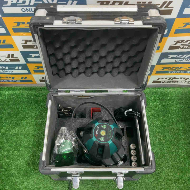 ◇VOICE レーザー墨出し器 5ライングリーンレーザー 矩十字・横 VLG-5X【草加店】