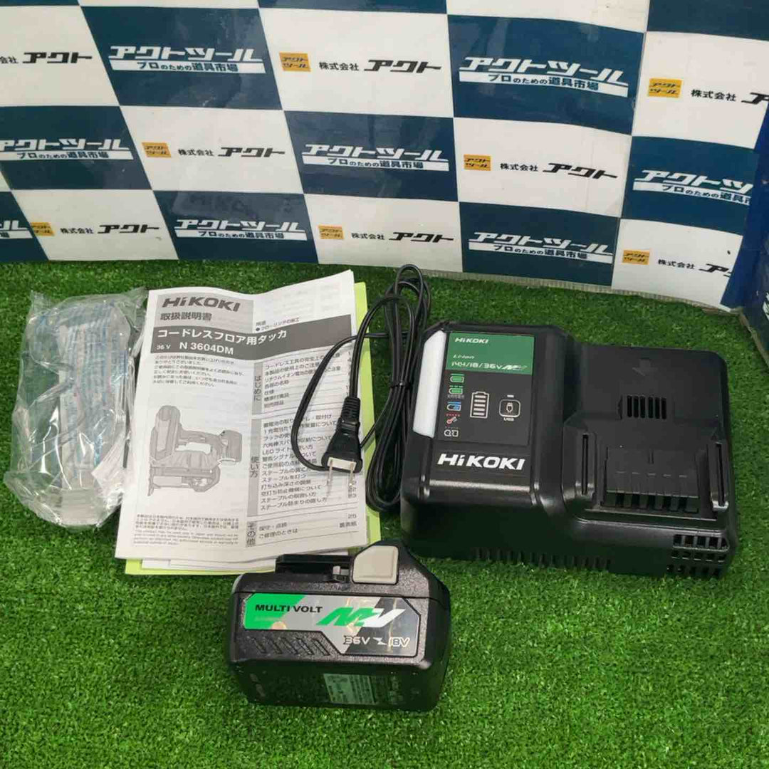 ★ハイコーキ(HIKOKI ※旧:日立工機) コードレスフロアタッカー N3604DM(XP)【草加店】