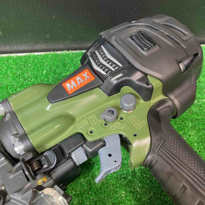 ★マックス(MAX) 高圧エア釘打ち機 HN-90N6(D)_ミリタリーグリーン【岩槻店】