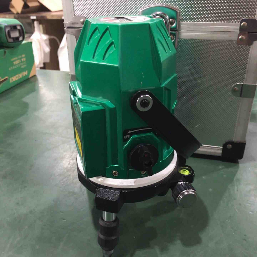 【現状品】◇テクノ販売 グリーンレーザー墨出し器 LTK-G350P 縦・横120°水平ライン・地墨・鉛直十字 保証なし【川口店】