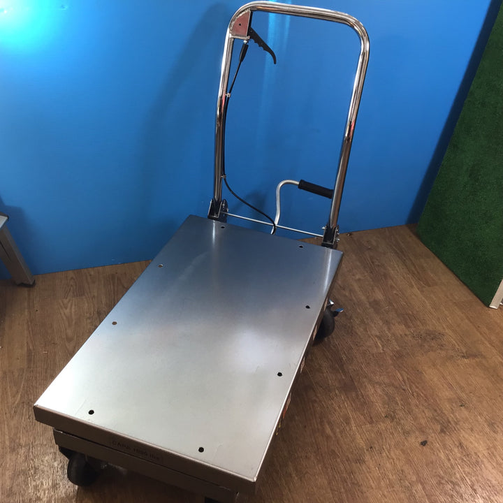 【中古美品／店頭受取り限定】HaulMaster Hydraulic Table Cart テーブル・ハンドリフター 450㎏【岩槻店】