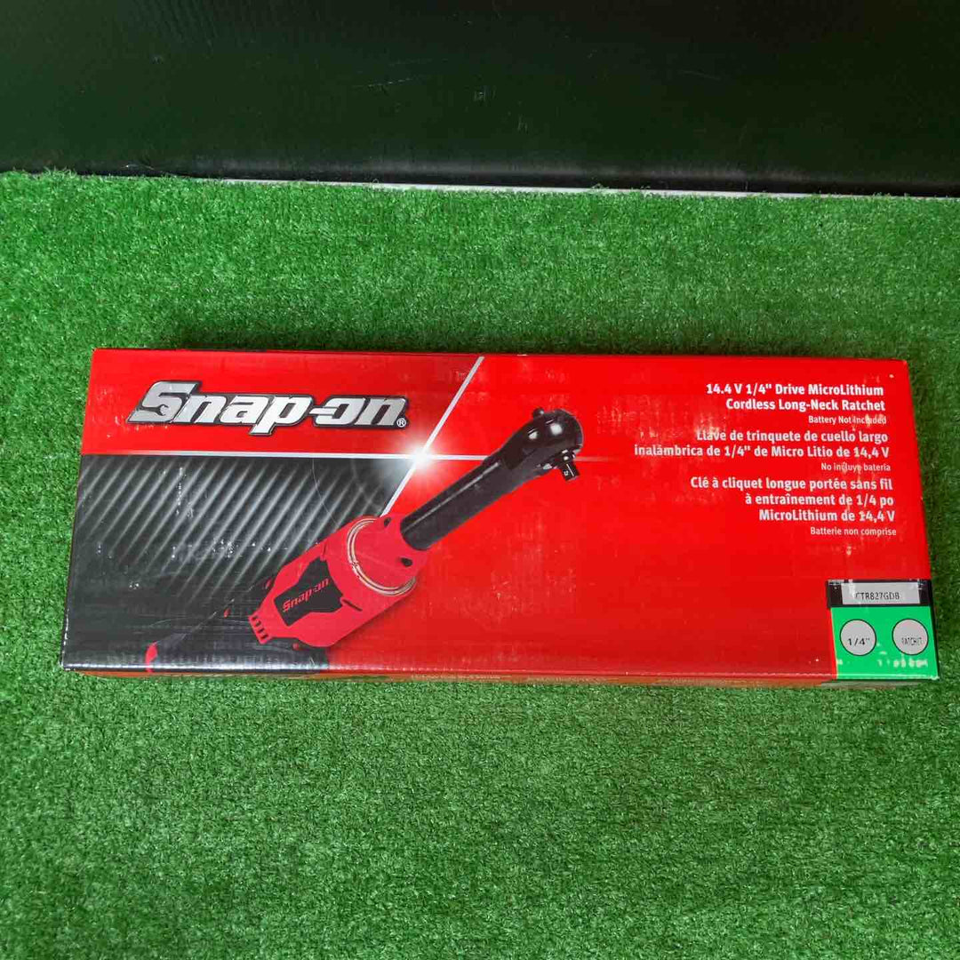 スナップオン/Snap-on 1/4sq コードレスロングネックラチェット CTR827GDB グリーン 本体のみ【岩槻店】