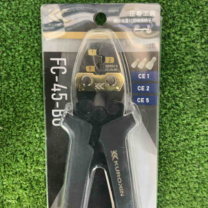 フジ矢(Fujiya) 圧着工具 絶縁被覆付閉端接続子用・黒金 FC-45-BG【草加店】