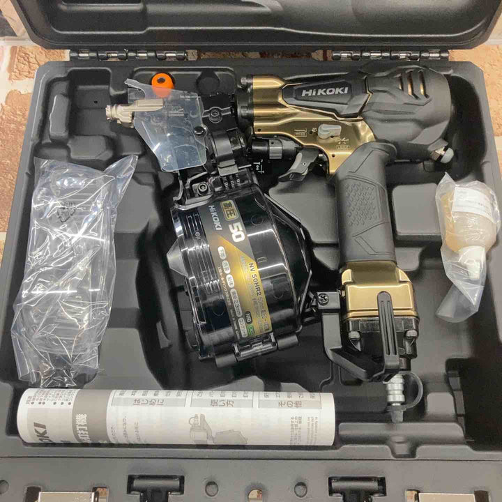 ★ハイコーキ(HIKOKI ※旧:日立工機) 高圧エア釘打ち機 NV50HR2(S)【所沢店】