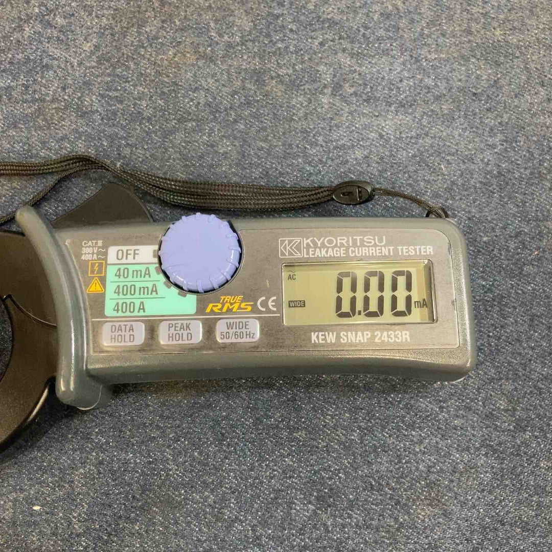 【中古品】共立電気計器 漏れ電流 負荷電流測定用クランプメーター 2433R【八潮店】