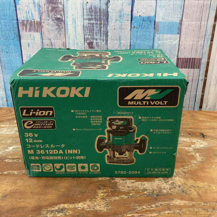 ★ハイコーキ(HIKOKI ※旧:日立工機) コードレスルーター M3612DA(NN)【柏店】