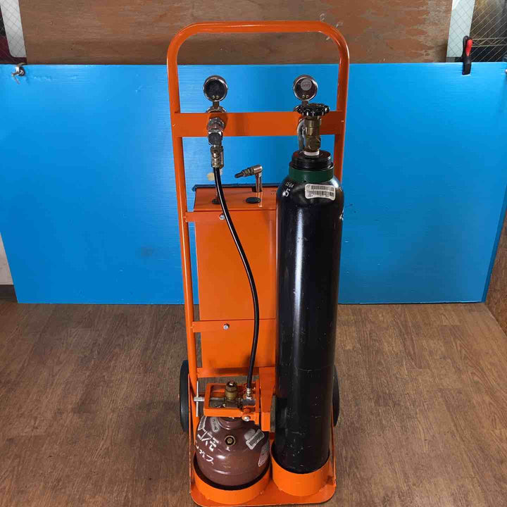 【店頭受取り限定】◇カミマル KSコンシャン ガス溶接運搬車 ガスボンベ付き！【岩槻店】
