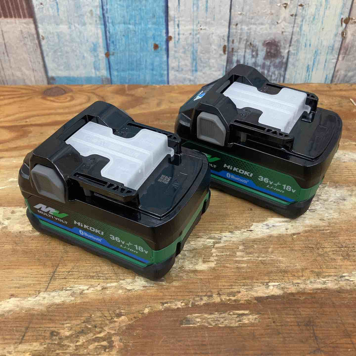 【未使用品】純正品 ハイコーキ(HIKOKI ※旧:日立工機) リチウムイオンバッテリー 36V/2.5Ah BSL36A18BX 2点セット まとめ売り【柏店】