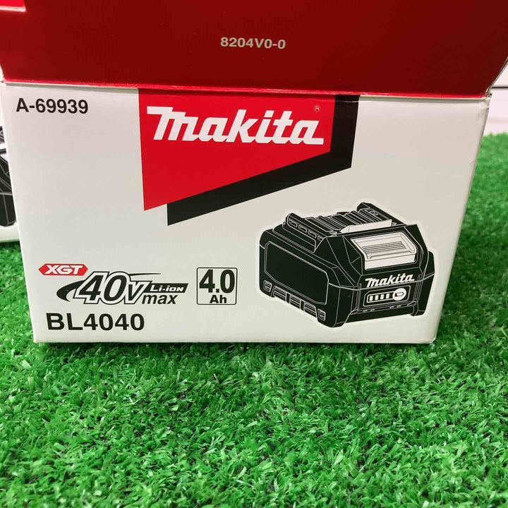 【未使用】在庫処分 makita(マキタ) 40Vmaxリチウムイオンバッテリ BL4040 2個セット【川越店】