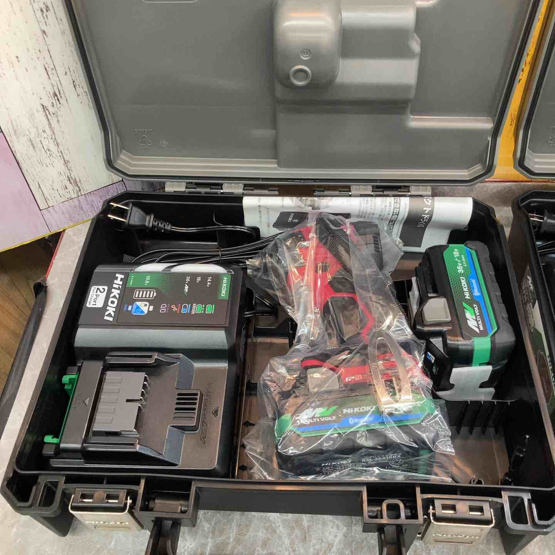 【未使用品】2台セット Hikoki ハイコーキ WH36DD(2XHRSZ) スコーピオンレッド コードレスインパクトドライバー【八潮店】