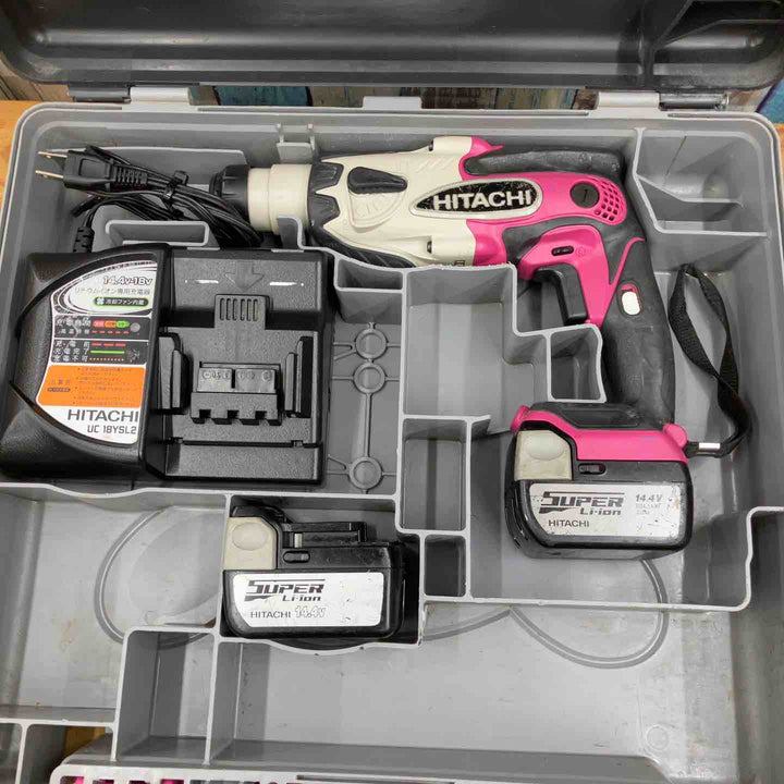 【中古品】日立 コードレスハンマドリル DH14DSL(2LJCK) 14.4V フルセット【柏店】