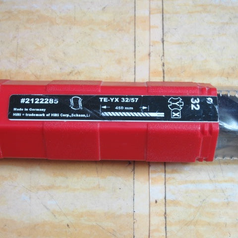 ▼HILTI (ヒルティ) TE-YX (SDS マックス) ミリサイズ ハンマードリルビット【TE-YX 32/57】＃2122285【川崎店】