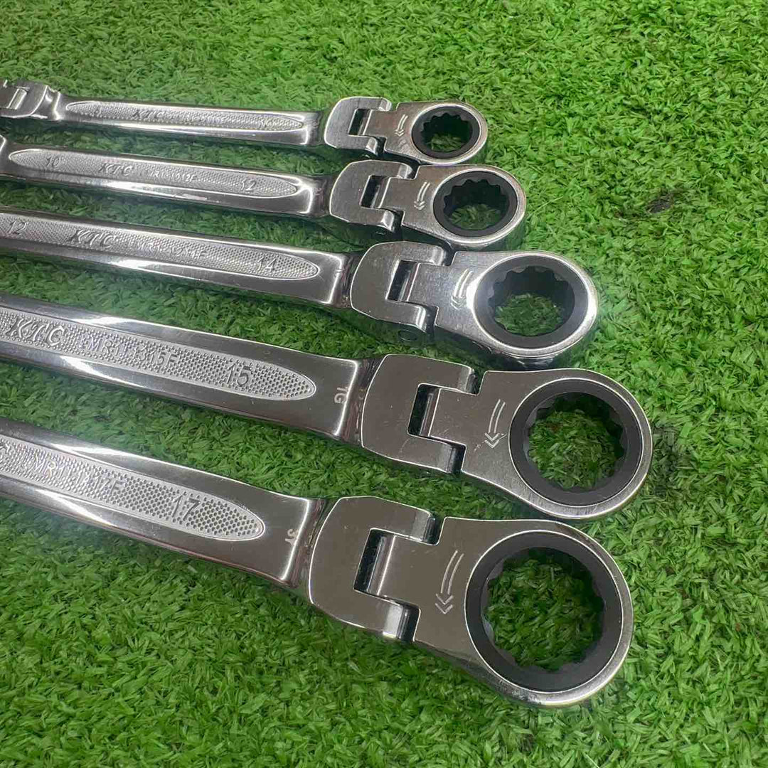 【中古・美品】 KTC ギアレンチ 首振りめがね 5本セット 【桶川店】
