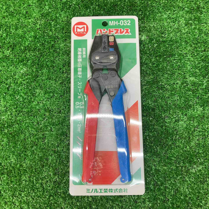 マーベル(MARVEL) 圧着工具 ハンドプレス 絶縁被覆付圧着端子・スリーブ用 MH-032【川越店】