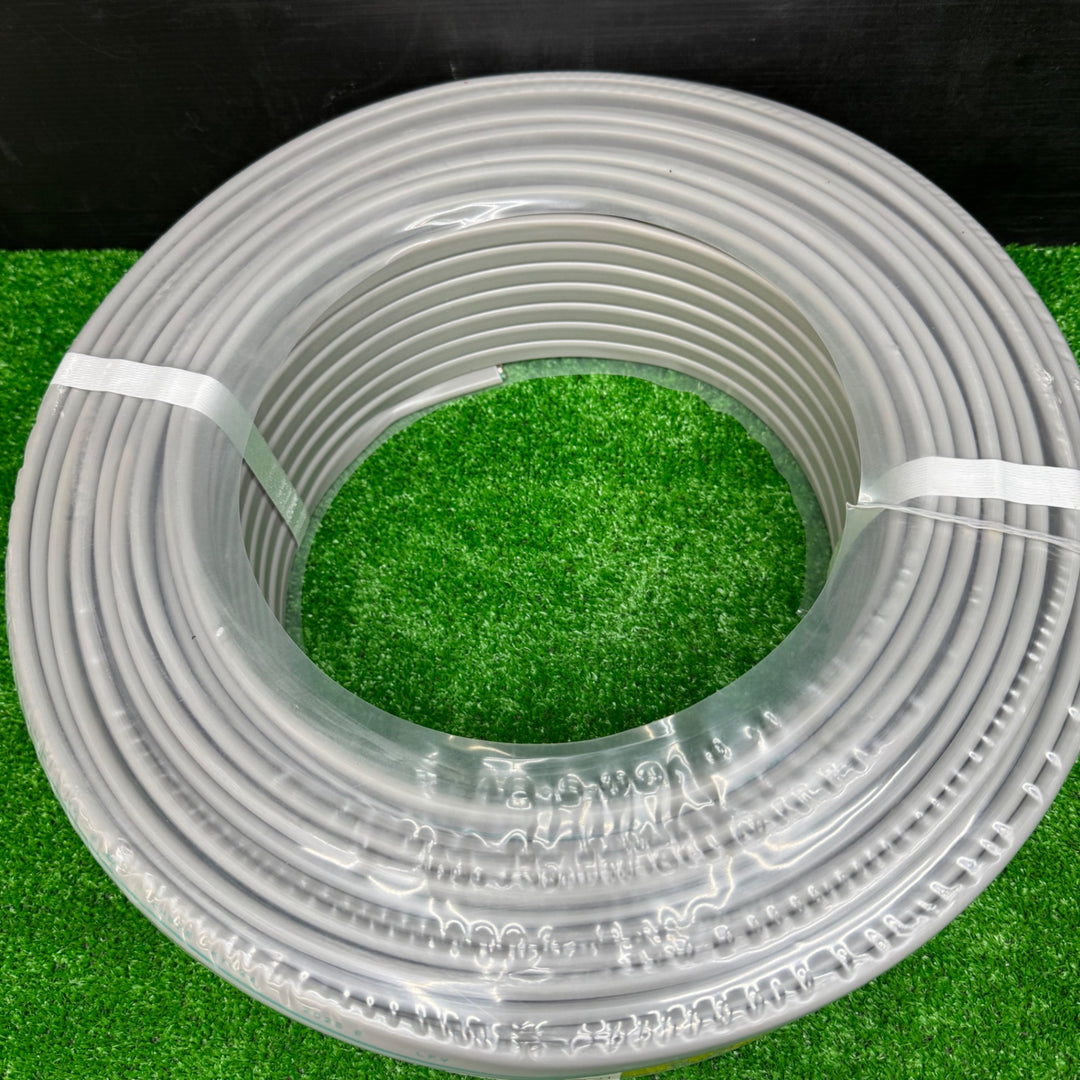 【未使用】 協和電線工業 Fケーブル VVF 3×2.0mm 灰色 100m巻 黒白緑【電材館越谷店】