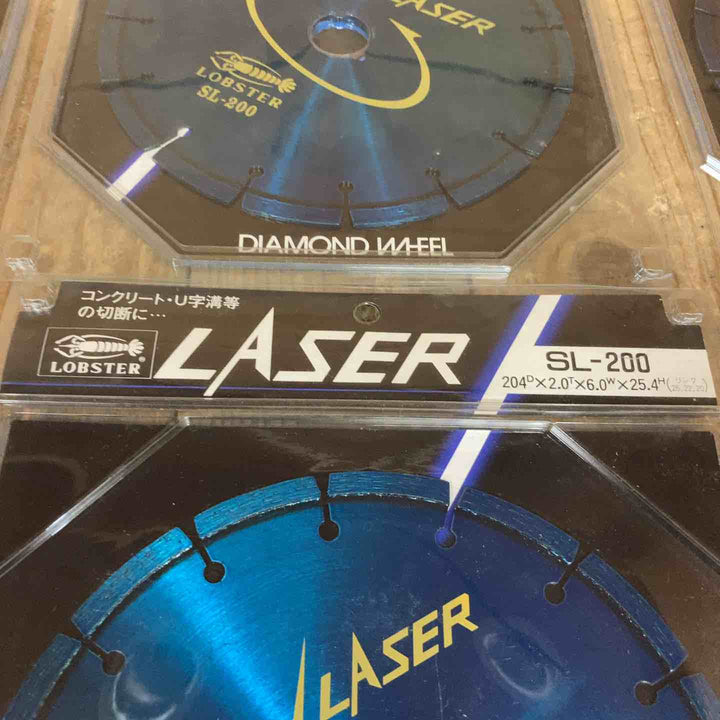 長期保管 ロブスター(LOBSTER) ダイヤモンドホイール  SL-200 計7点 204Ｄｘ2.0Ｔｘ60Ｗｘ25.4Ｈ(リング25,22,20)【所沢店】