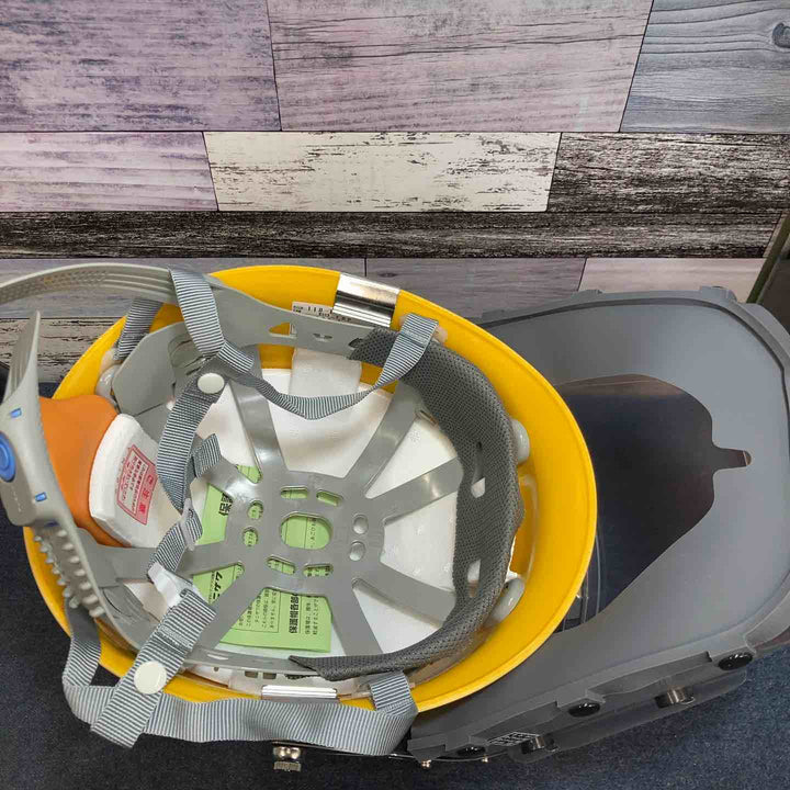 【未使用品】◇YAMAMOTO 電動ファン付呼吸用保護具 LS-355;H1SNZ ヘルメットタイプ(高所作業用)【八潮店】
