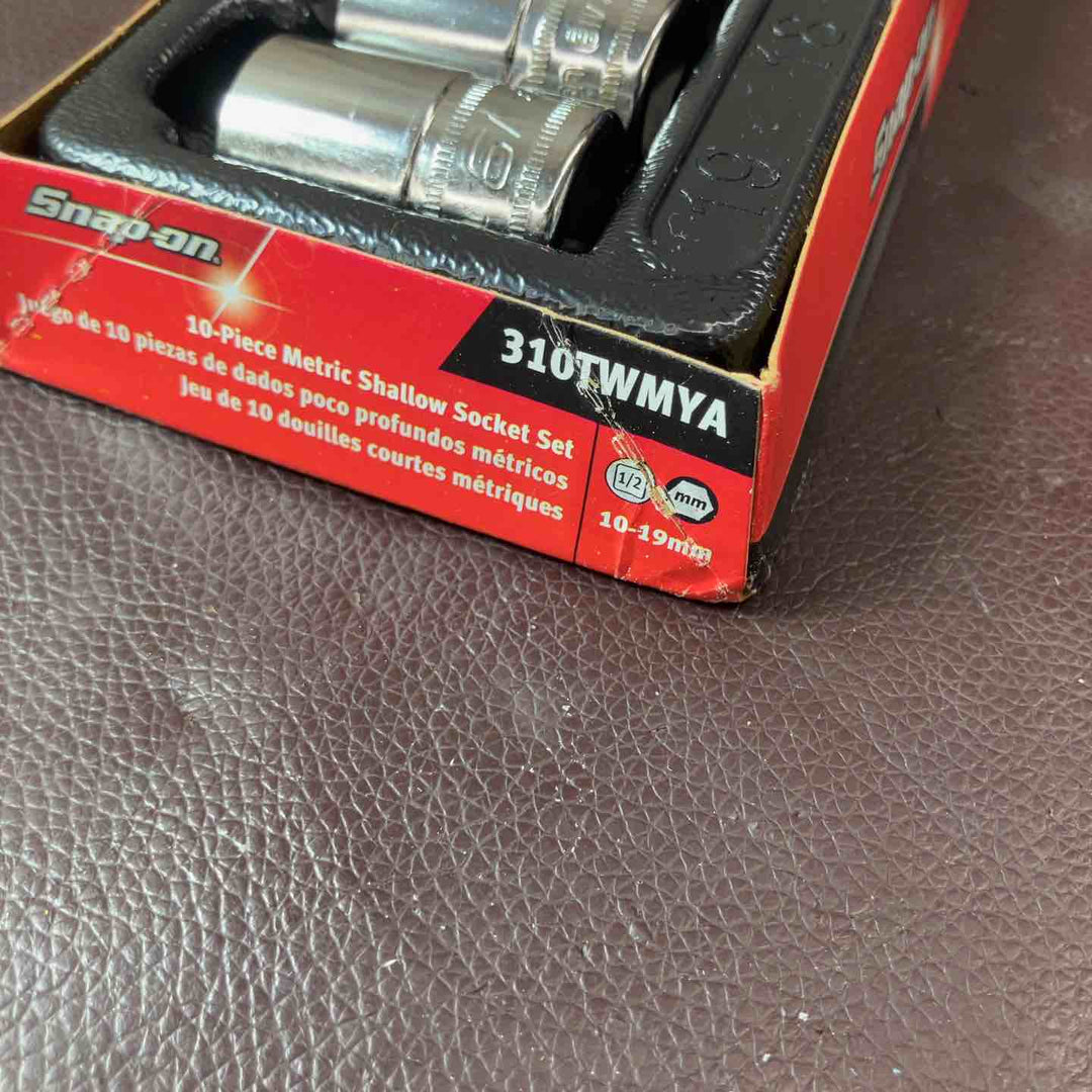 【未使用(店頭展示品)】スナップオン(Snap-on) 1/2 ソケットセット ショート 6ポイント ミリサイズ 310TWMYA【東大和店】