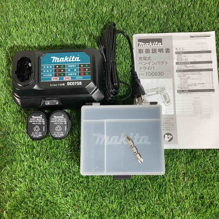 ★マキタ(makita) 7.2Vコードレスインパクトドライバ TD023DHXTB 純正バッテリ付 限定色【戸田店】