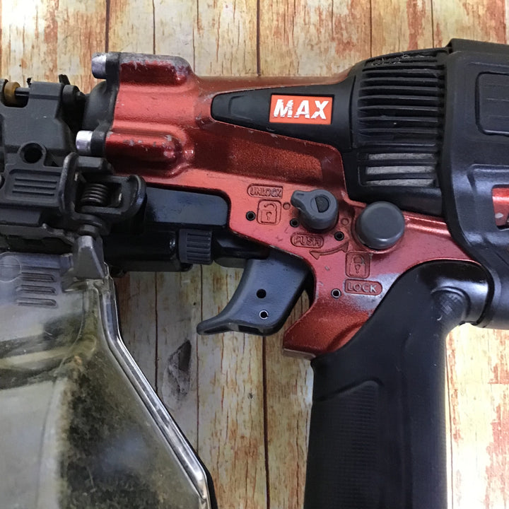 MAX マックス釘打機 HN-50N3(D)-R スーパーネイラ マイスターレッド 高圧釘打機 HN91089【川崎店】