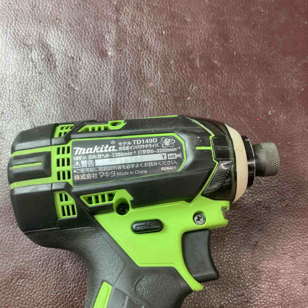 【中古品】 マキタ(makita) コードレスインパクトドライバー TD149DZL  バッテリー1個付属 【東大和店】