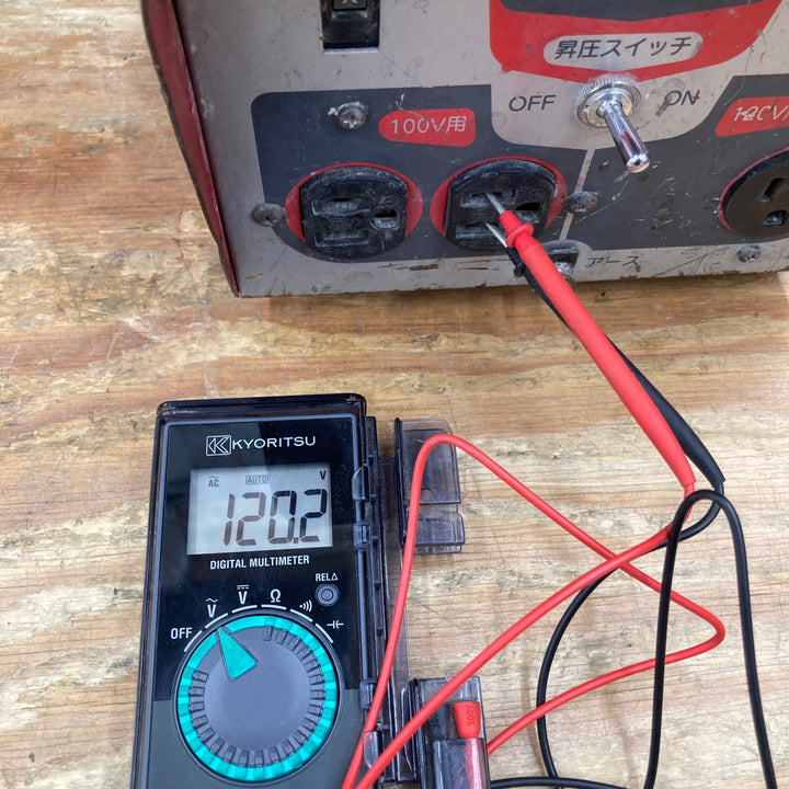 【現状品】コンセック(旧:発研) 昇圧トランス HDT-3B 100Vコンセント 出力110～130V【柏店】