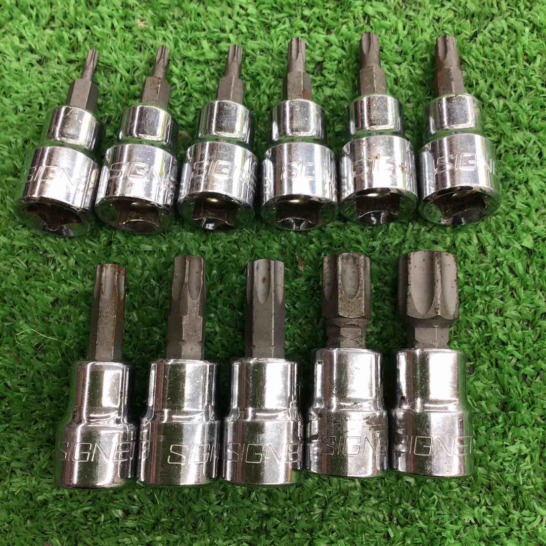 【中古】 シグネット 3/8" トルクスソケットセット Tソケット11本、Eソケット10本 【桶川店】