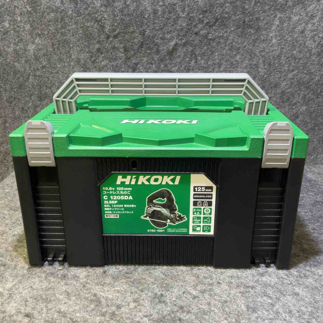 HiKOKI(ハイコーキ) 10.8V 125mm充電式丸のこ C1205DA(2LSBP) ストロングブラック 【桶川店】