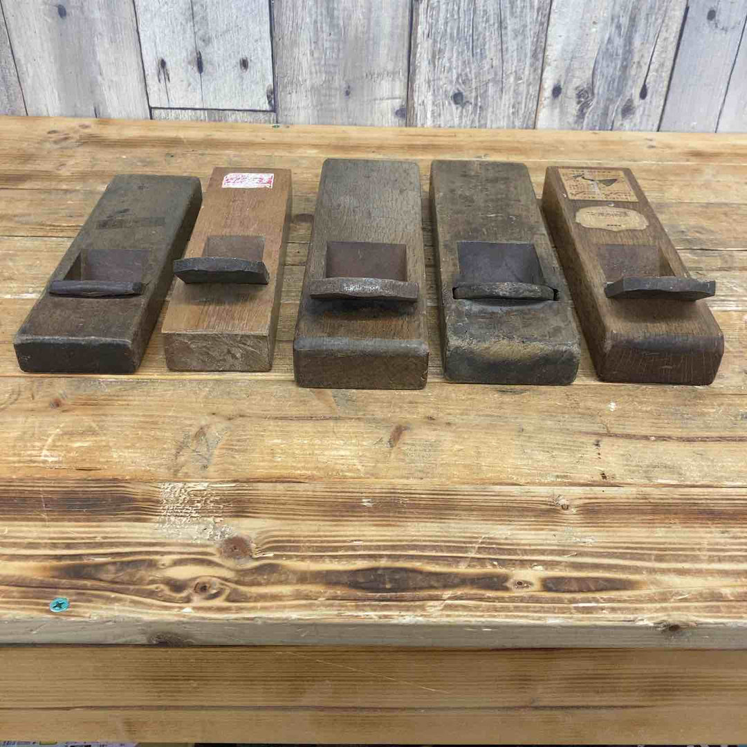 【中古品】 寛近、正宗、ミキライト、秀光、千代之助、鉋5個セット 鉋 かんな カンナ 和工具 大工道具 鑿 のみ 鋸 のこ 【東大和店】