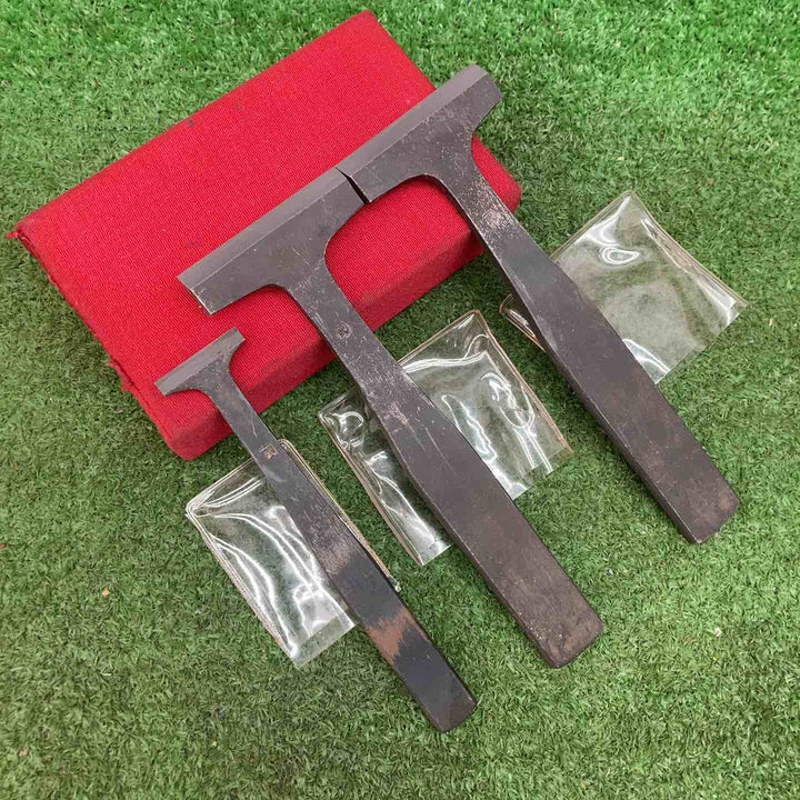 鉋表馴染みスクレーパー　3つまとめ売り Ｔ型 カネタケ 幅 30ｍｍ /60ｍｍ2本【川越店】