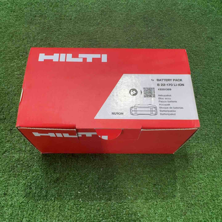 ヒルティ(Hilti) リチウムイオンバッテリー B22-170 Nuron ニューロン 22V/8.0Ah【町田店】