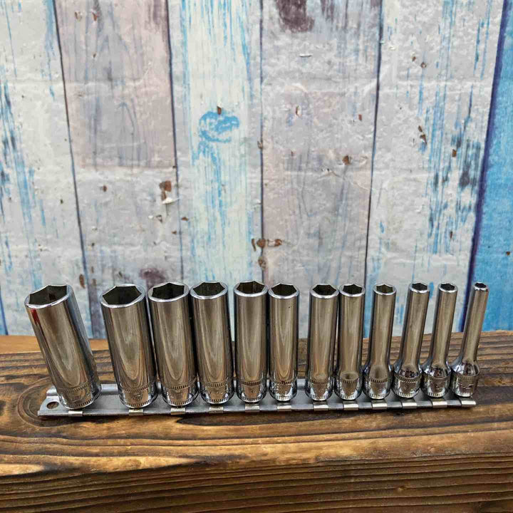 【中古品】▲スナップオン(Snap-on) 1/4ディープソケット STMM4～14 計12個　セット【柏店】