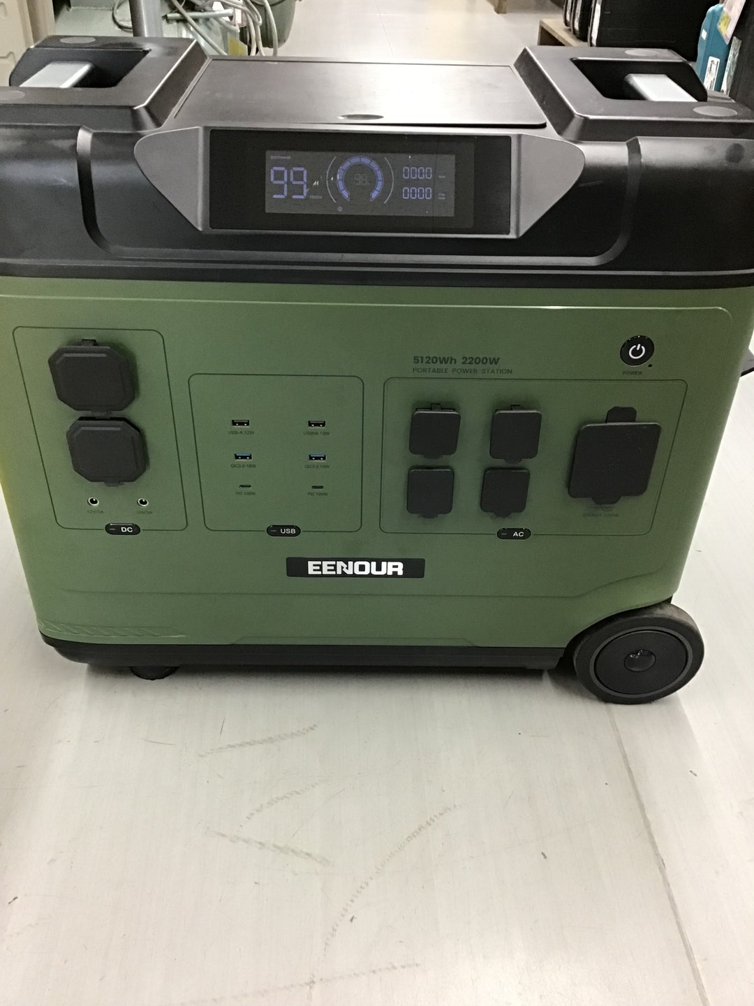 【動作確認済み 店頭受取り限定】 EENOUR ポータブル電源 P5000 大容量 5120Wh/1600000mAh 蓄電池 【戸田店】