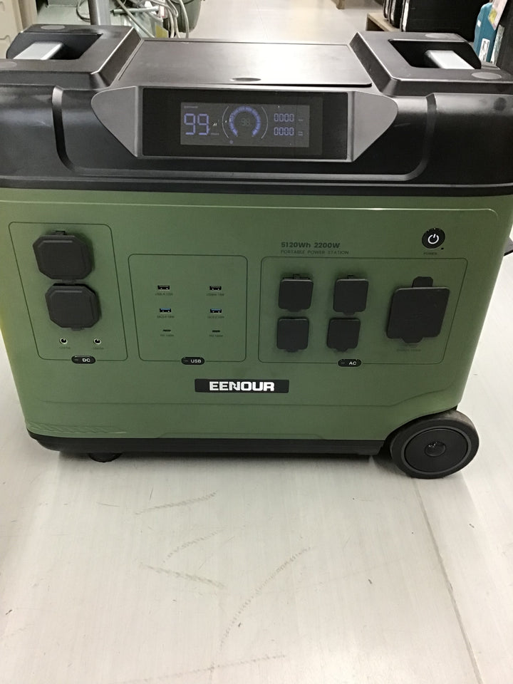 【動作確認済み 店頭受取り限定】 EENOUR ポータブル電源 P5000 大容量 5120Wh/1600000mAh 蓄電池 【戸田店】