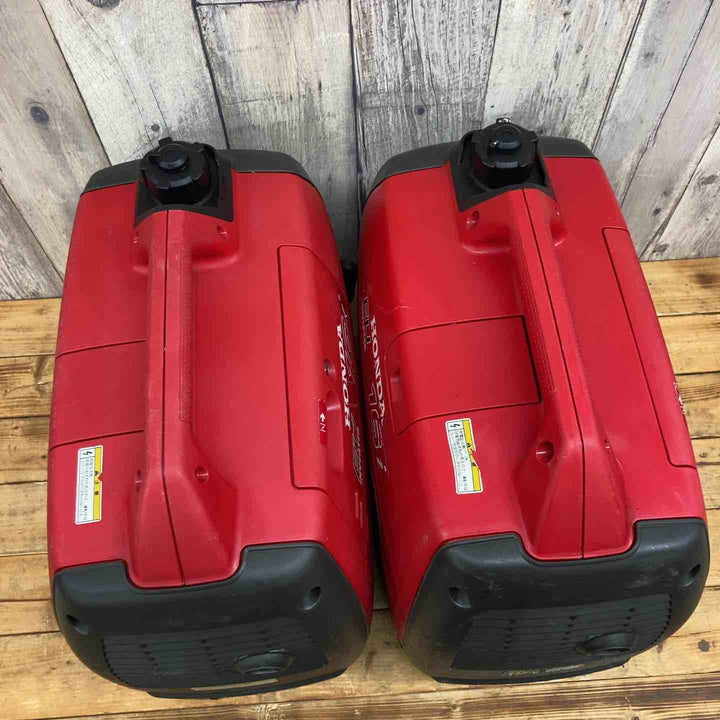 【中古品／店頭受取り限定】ホンダ(HONDA) インバーター発電機 EU16i 2個セット【東大和店】