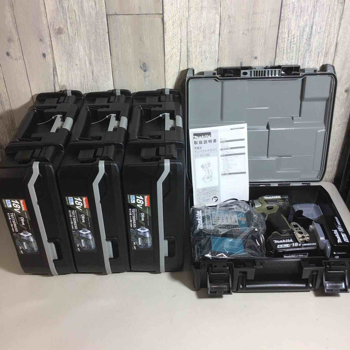 【未使用品】 マキタ makita コードレス インパクトドライバー TD173DRGXO 4台 インパクト オリーブ 純正 純正品 【戸田店】