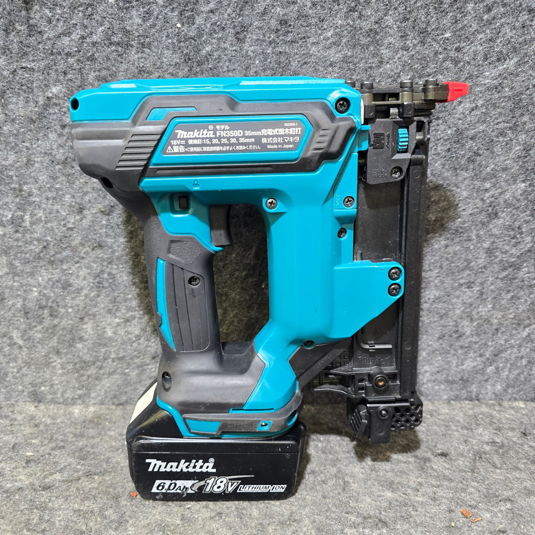 【中古品・18V 6.0Ahバッテリ付き！】マキタ(makita) コードレスフィニッシュネイラ FN350DRG【桶川店】