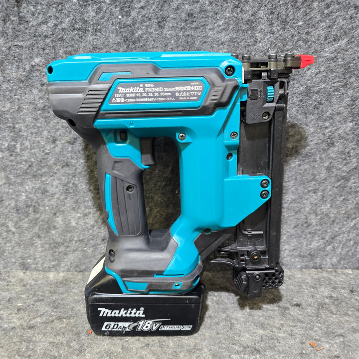 【中古品・18V 6.0Ahバッテリ付き！】マキタ(makita) コードレスフィニッシュネイラ FN350DRG【桶川店】
