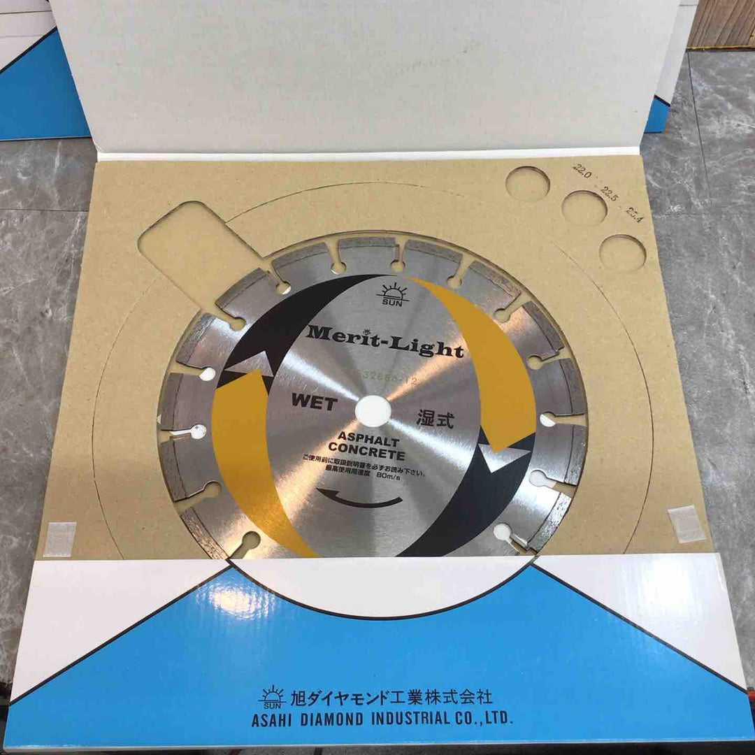 【未使用品】ダイヤモンドソーブレイド 旭ダイヤモンド工業 10 Merit-Light　3枚セット【八潮店】
