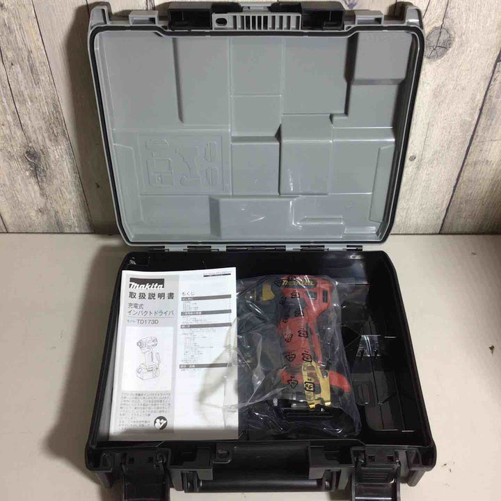 【未使用品】 マキタ makita コードレス インパクトドライバー TD173 LXT20周年記念限定カラー プレミアムレッド インパクト＋ケース 20周年 【戸田店】