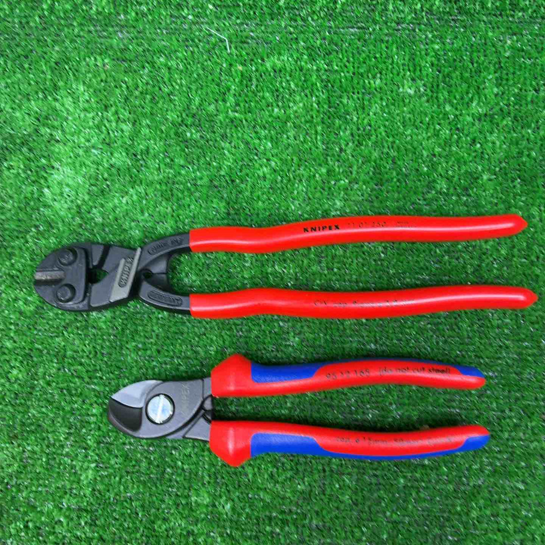 KNIPEX ミニクリッパー 250mm 7101250、ケーブルカッター 9512165、スーパーニッパー 125㎜ 7813125、ケーブルシザース 9505155 計4点セット【藤沢店】