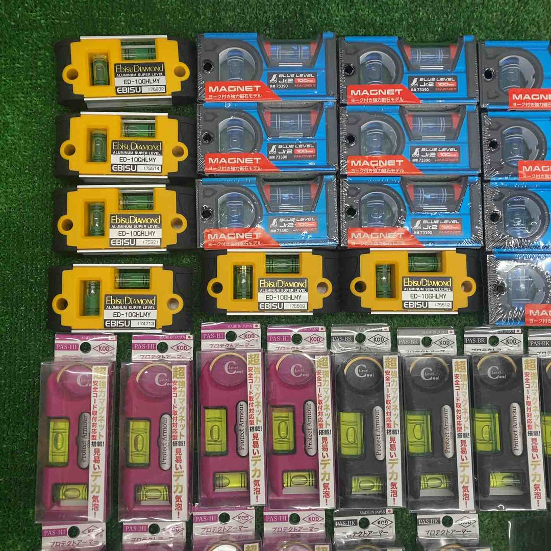 18go【未開封/送料無料】水平器 磁石モデル マグネット付き 40個まとめ売り エビスダイヤモンド KOD シンワ等【川越店】