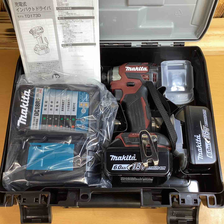 ★マキタ(makita) コードレスインパクトドライバー TD173DGXAR  [オーセンティックレッド]  限定色 【越谷店】