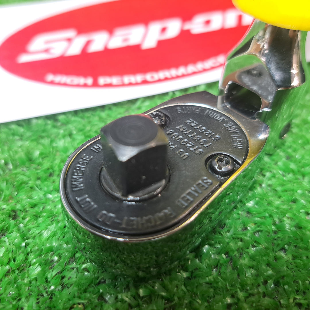 【美品】▲スナップオン(Snap-on) 3/8 ラチェット FHKFD80A (黄色)【岩槻店】