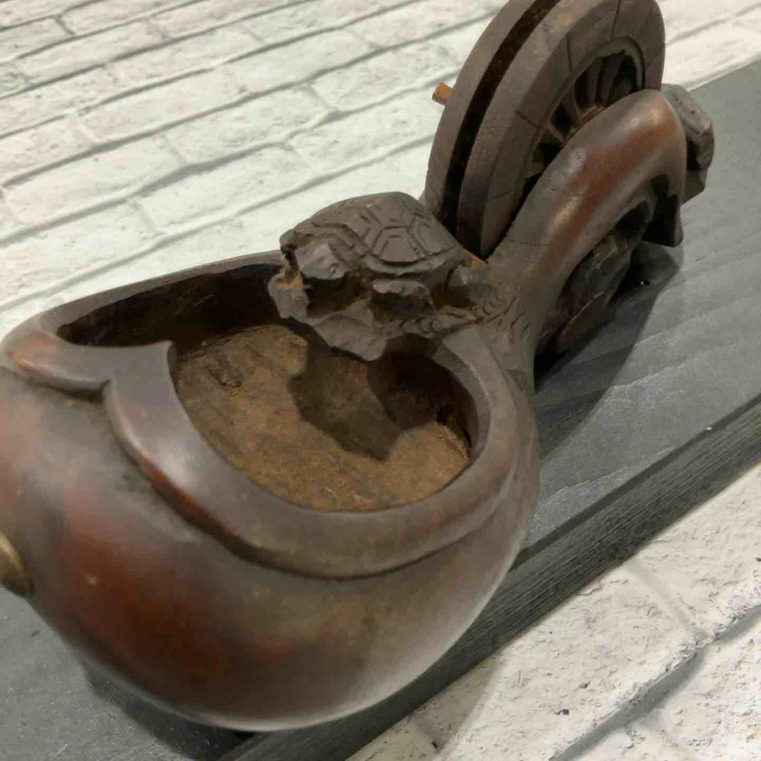 坪俊作 墨壺 墨つぼ 亀 全長約270mm 【川口店】